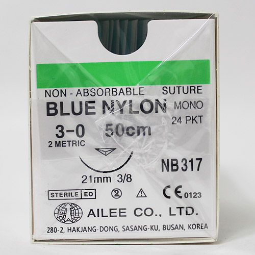 青色ナイロン3-0(NB317)