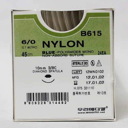 青色ナイロン6-0(B615)