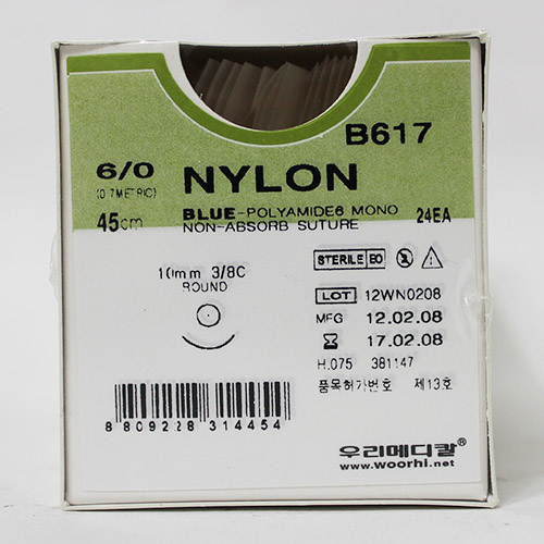 青色ナイロン6-0(B617)