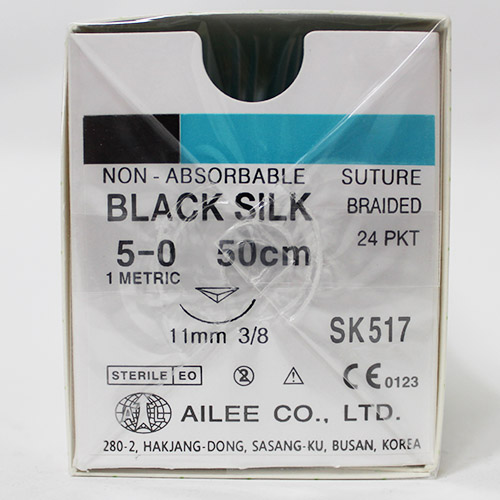 ブラックシルク5-0(SK517)