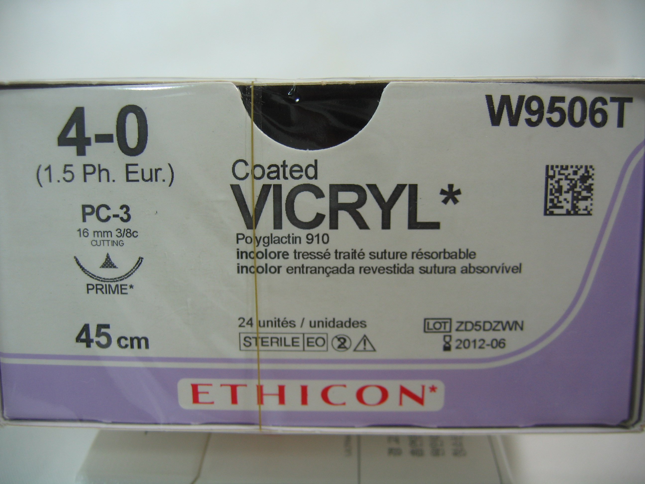 バイクリル(vicryl) 4/0