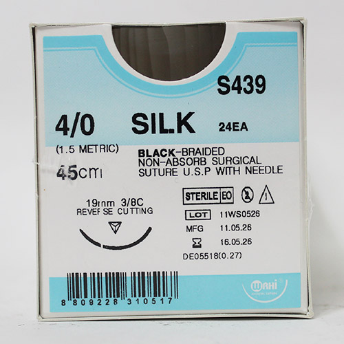 ブラックシルク4-0(S439)