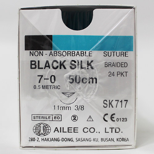 ブラックシルク7-0(SK717)