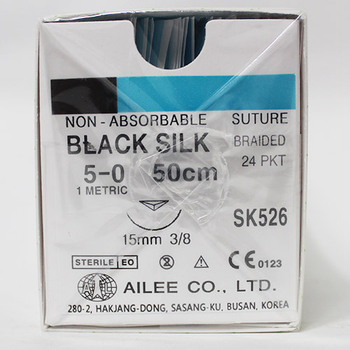ブラックシルク5-0（SK517,SK521,SK526）